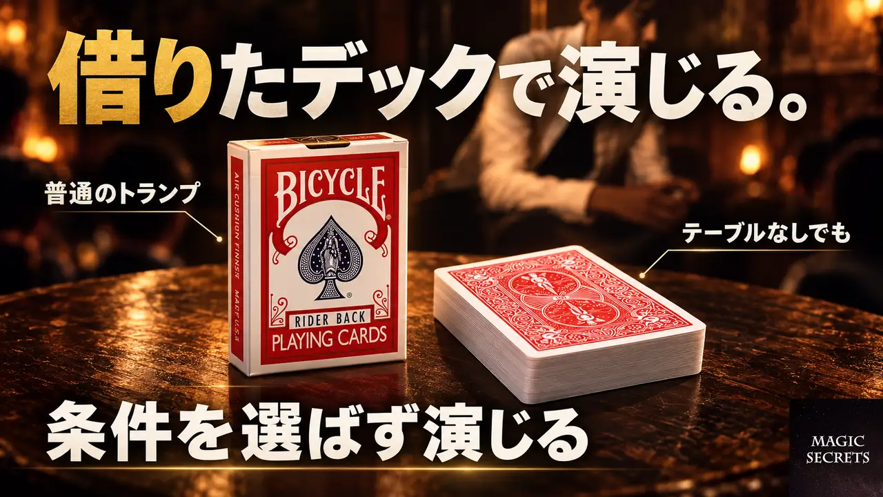 トリックカードを使わないと、演じられる場面はどう変わるのか