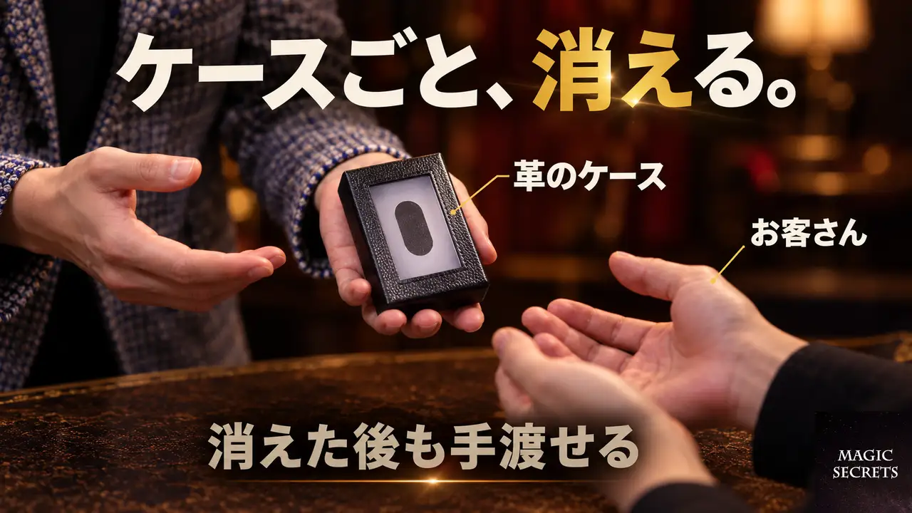 Escape Artistは、デック消失をどう見せるギミックなのか
