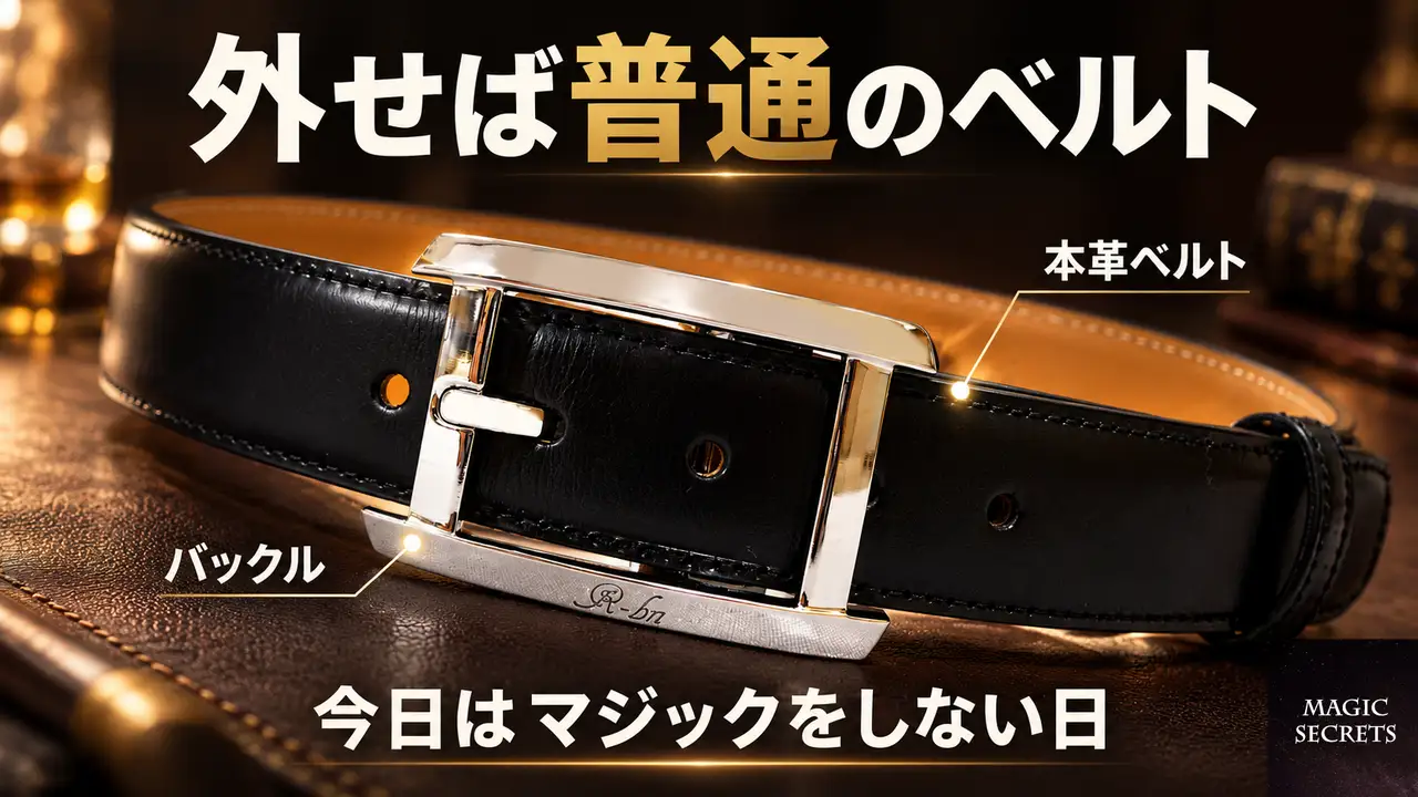 ギミックを外せば普通の本革ベルトとして使える