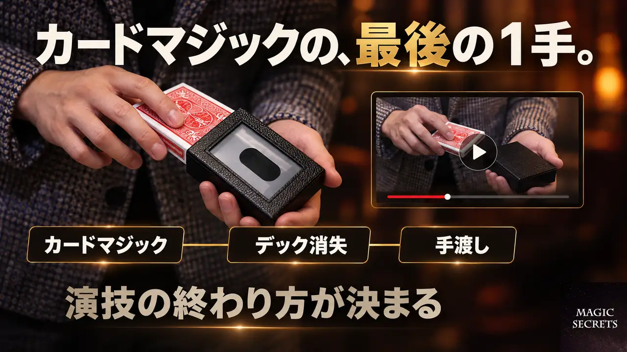 デック消失は、演技のどこに置くと活きるのか