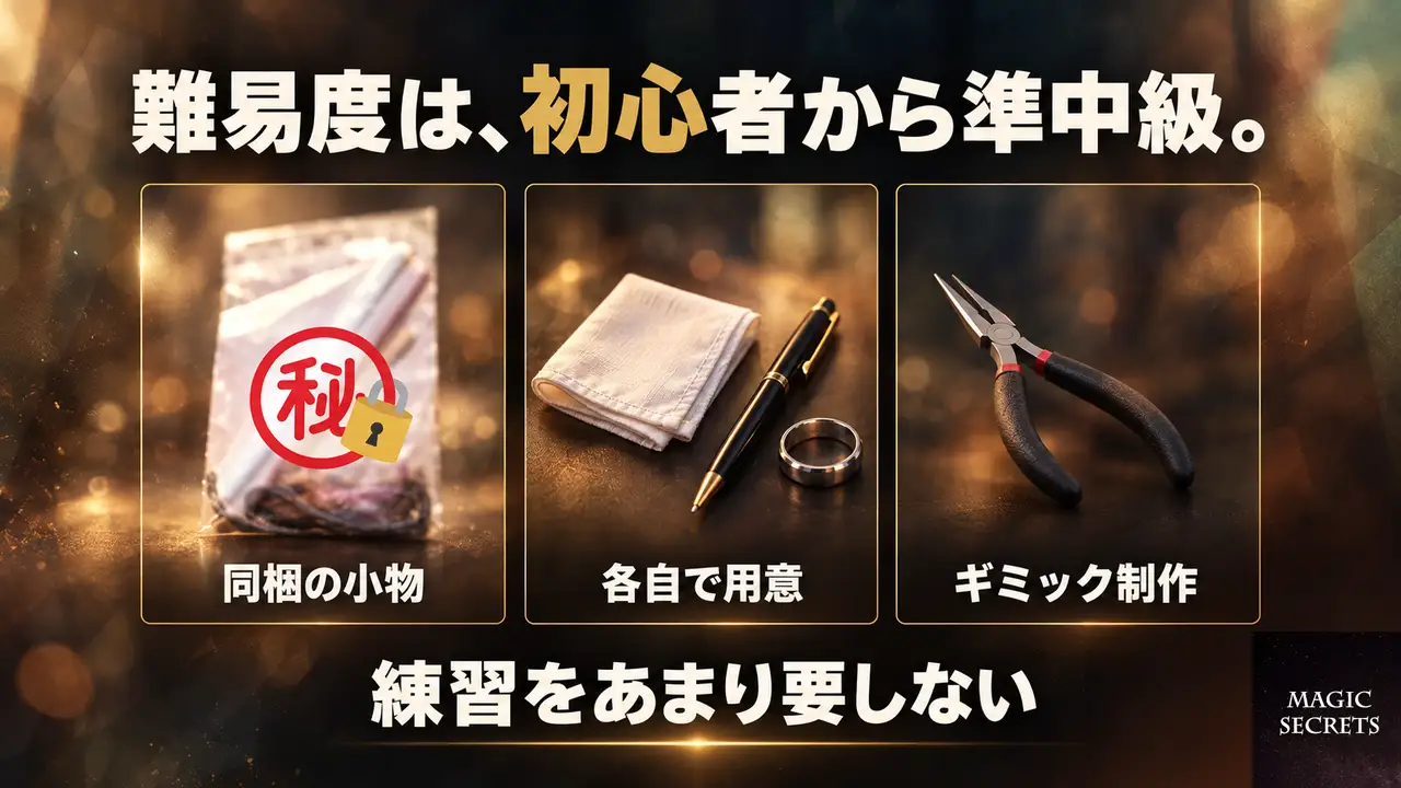 難易度と必要な準備はどのくらいか