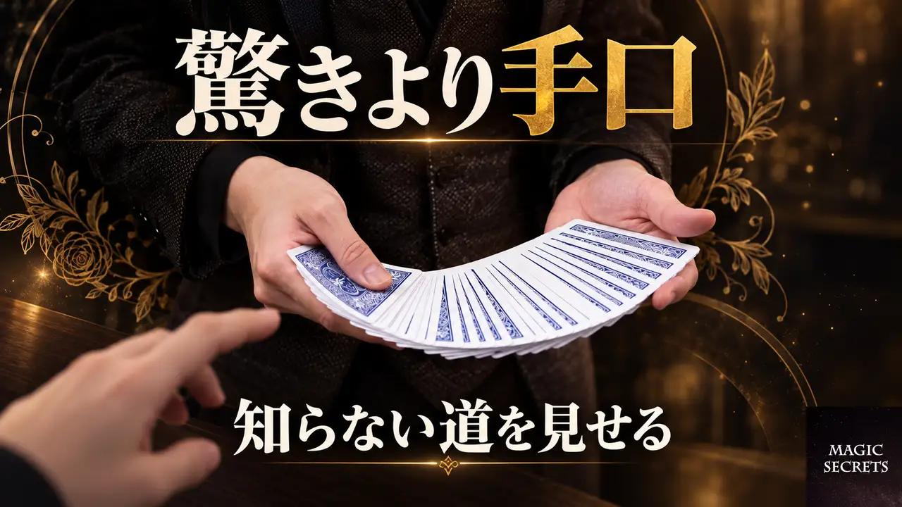 タネを知る相手の前で、まず起きること