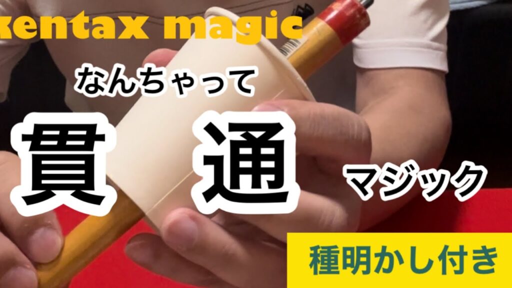 なんちゃって貫通マジック【種明かし付き】超簡単