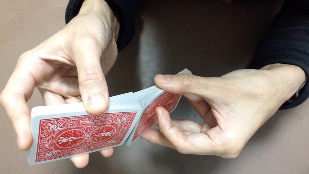 パーフェクト･フェロー･シャフル 下から噛み合わせる方法 / Perfect Faro Shuffle from bottom