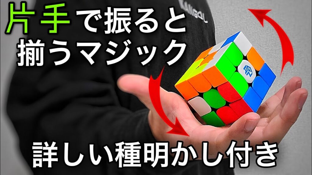 ルービックキューブを振るだけで揃える簡単マジック【種明かし】