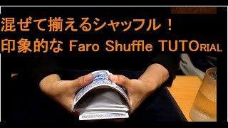 不思議なシャッフルトランプマジック！faro shuffle tutorial for beginners