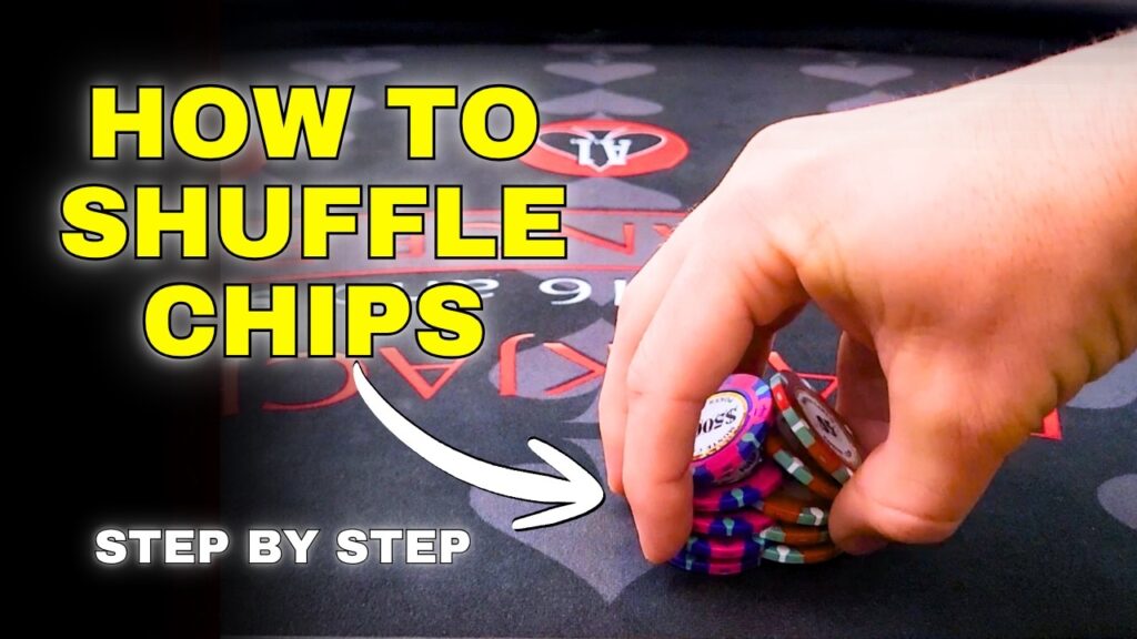 How to Shuffle Poker Chips with One Hand