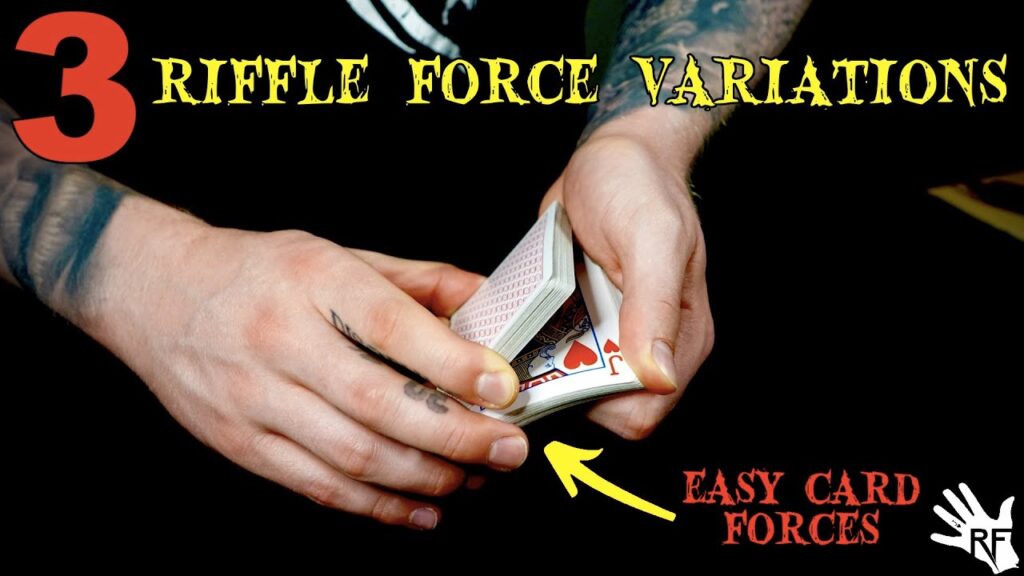 LEARN 3 EASY Riffle Force Variations (Practical Card Forces!!)
